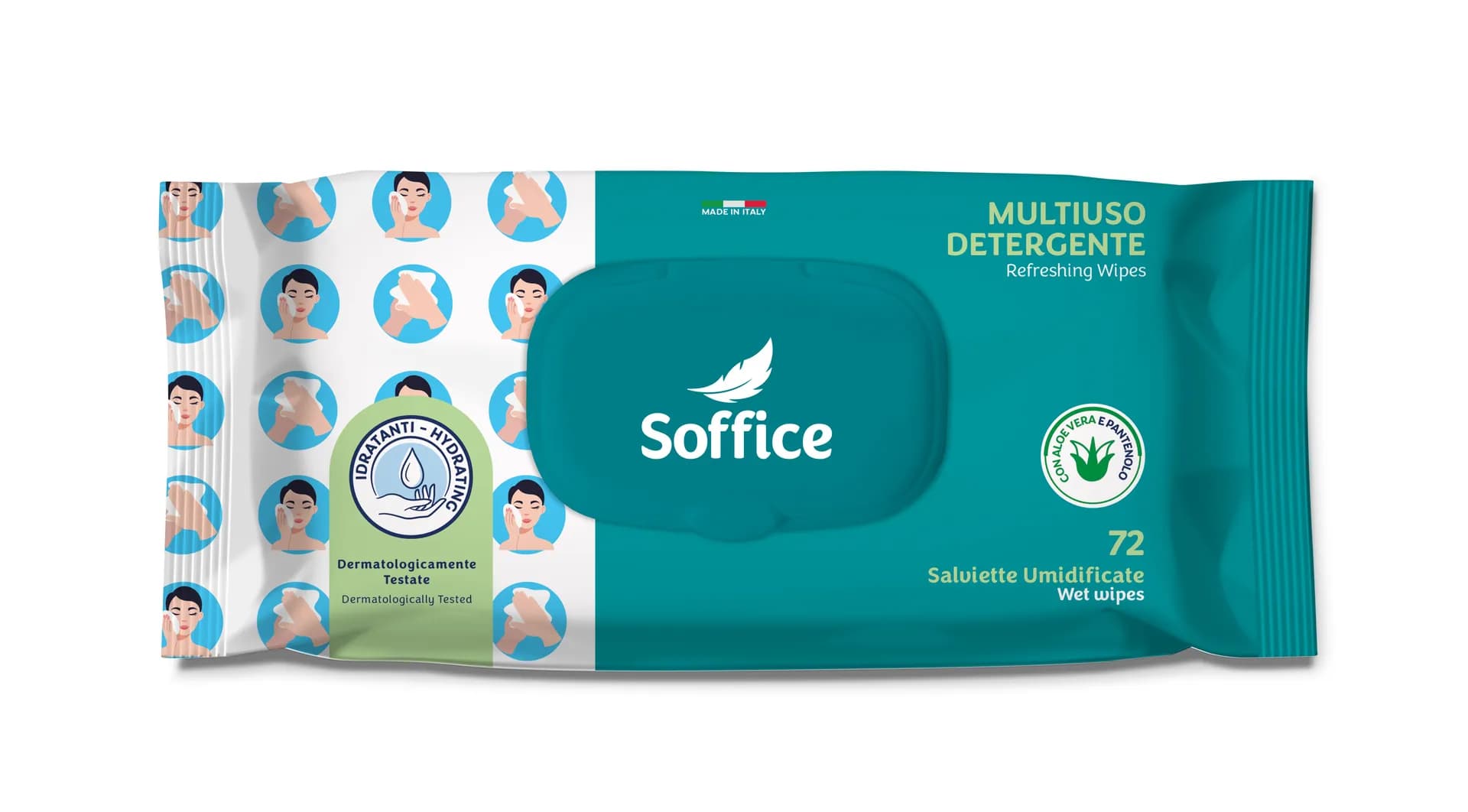 SALVIETTE MULTIUSO DETERGENTE - 72 PZ